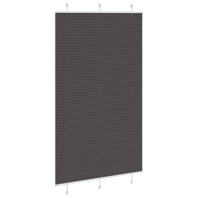 Plisuota žaliuze juoda 120x200 cm audinio plotis 119,4 cm
