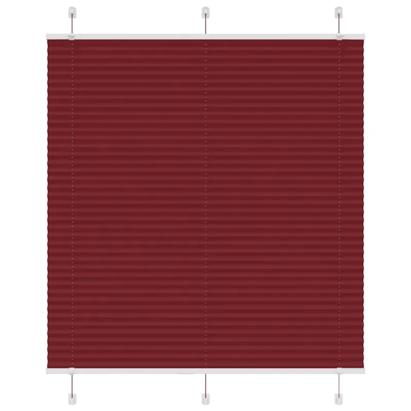 Plisuota žaliuze Bordo raudona 120x100 cm Audinio plotis