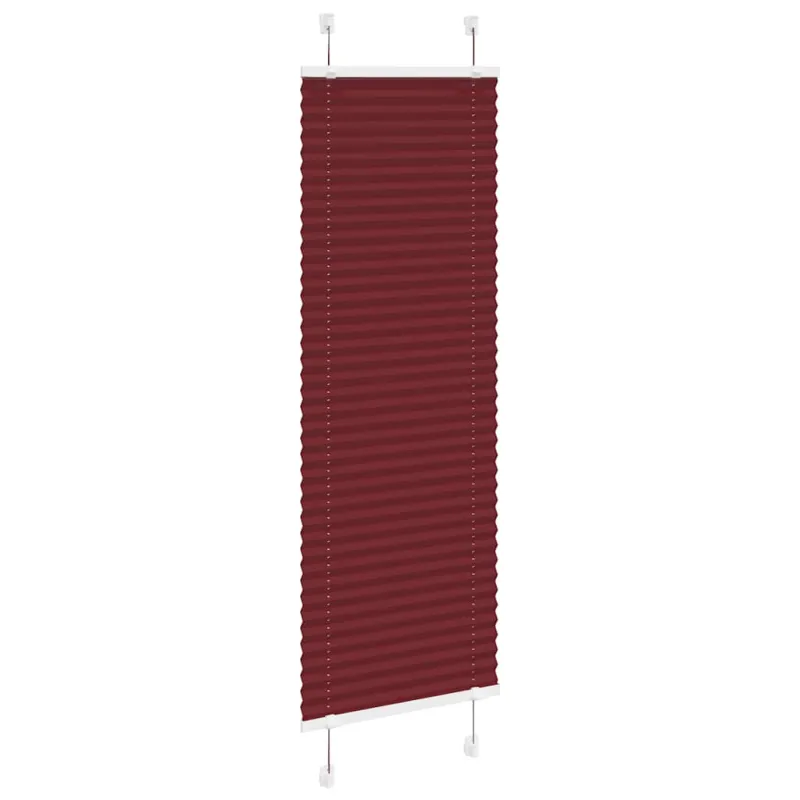 Plisuota žaliuze Bordo raudona 40x150 cm Audinio plotis 39,4 cm