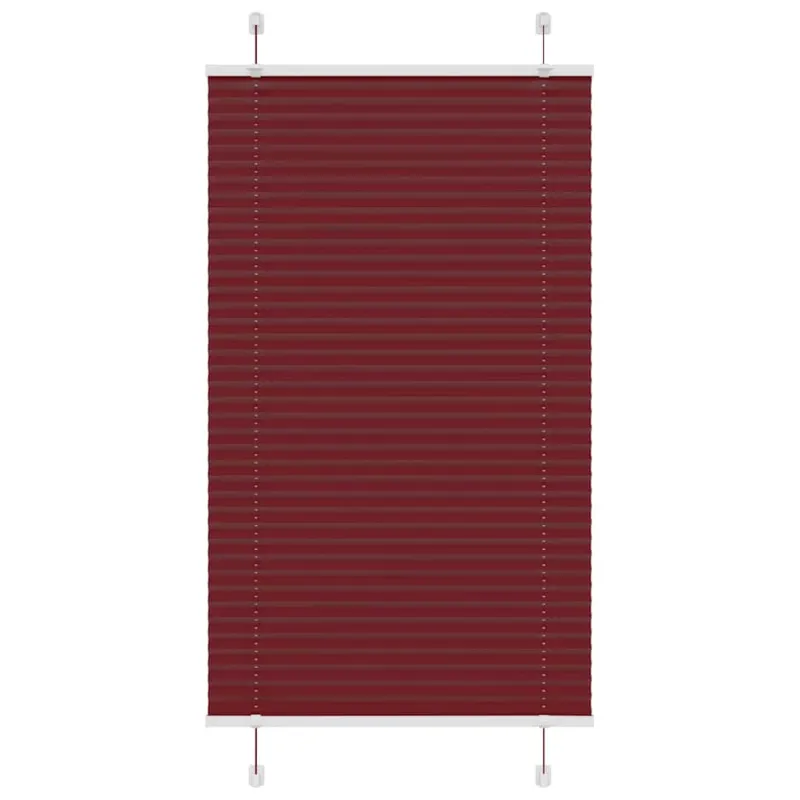 Plisuota žaliuze Bordo raudona 75x150 cm Audinio plotis 74,4 cm