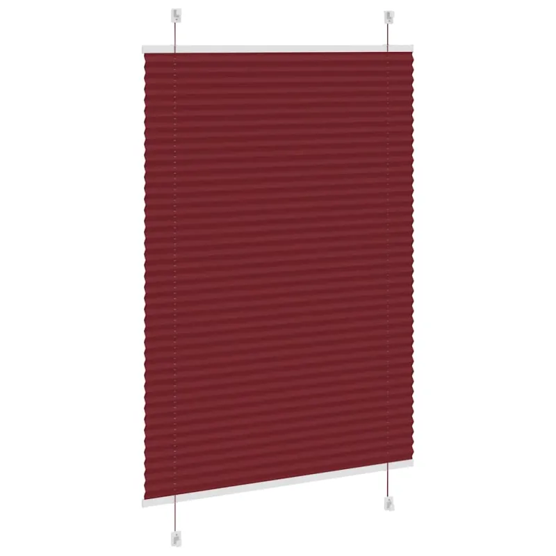 Plisuota žaliuze Bordo raudona 95x150 cm Audinio plotis 94,4 cm