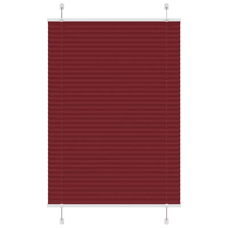 Plisuota žaliuze Bordo raudona 100x150 cm Audinio plotis 99,4cm