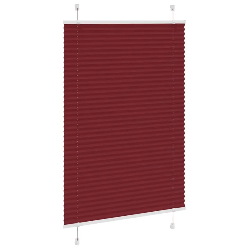 Plisuota žaliuze Bordo raudona 100x150 cm Audinio plotis 99,4cm