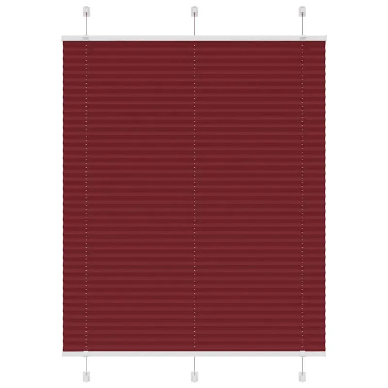 Plisuota žaliuze Bordo raudona 105x150 cm Audinio plotis