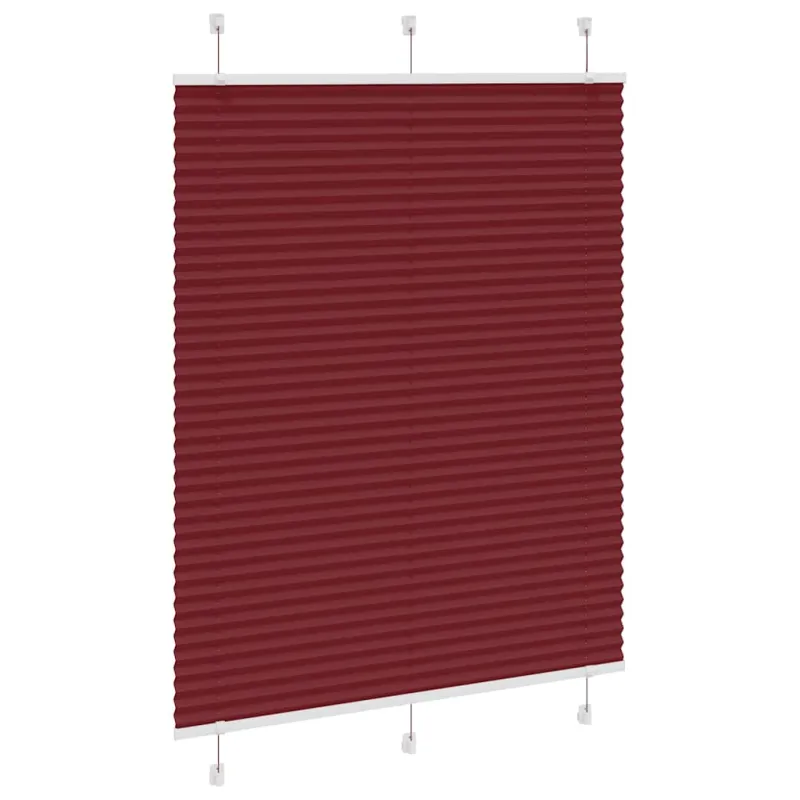 Plisuota žaliuze Bordo raudona 110x150 cm Audinio plotis