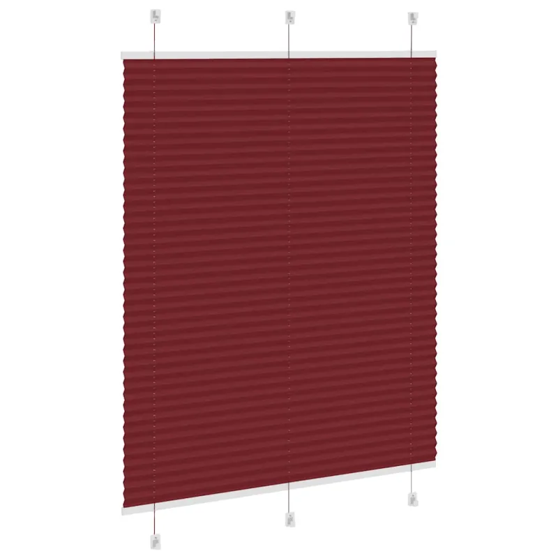 Plisuota žaliuze Bordo raudona 110x150 cm Audinio plotis