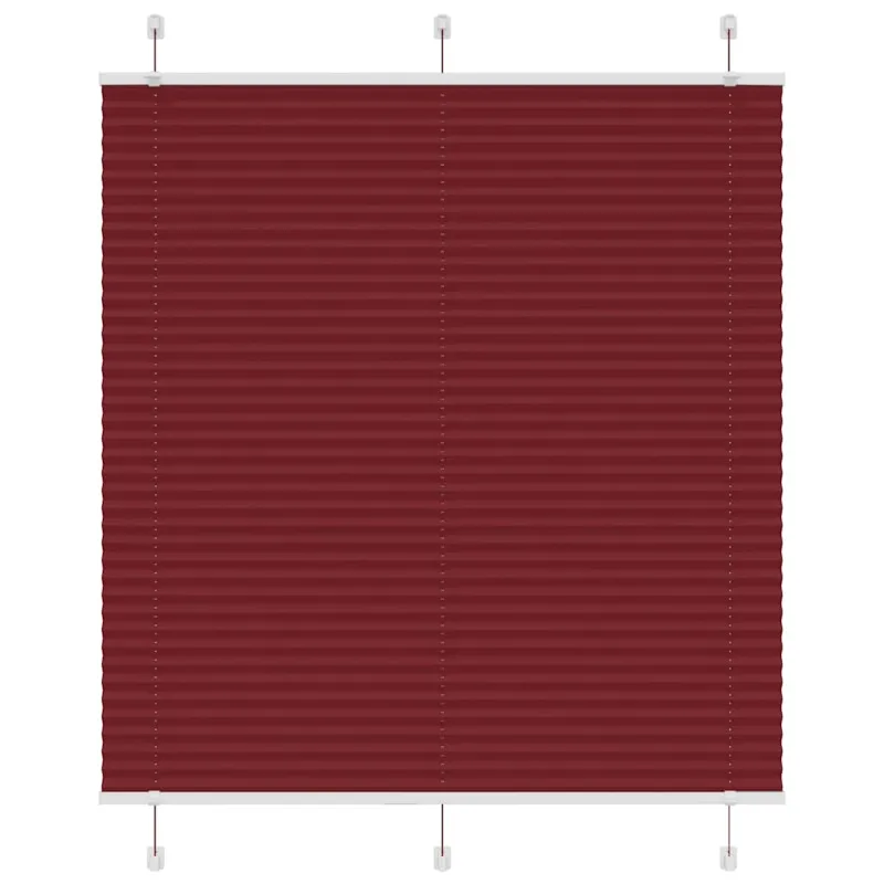 Plisuota žaliuze Bordo raudona 115x150 cm Audinio plotis