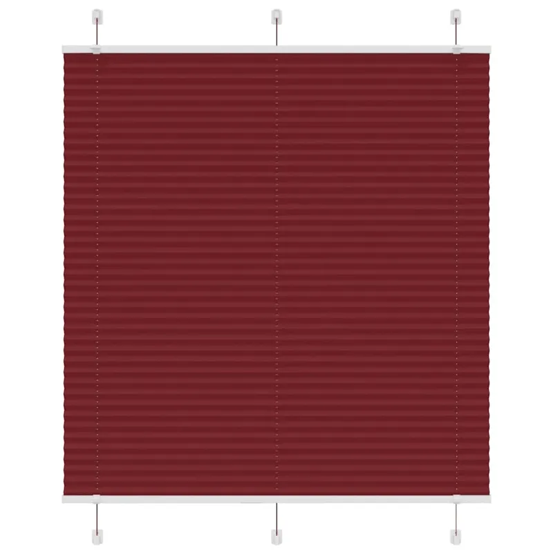 Plisuota žaliuze Bordo raudona 120x150 cm Audinio plotis