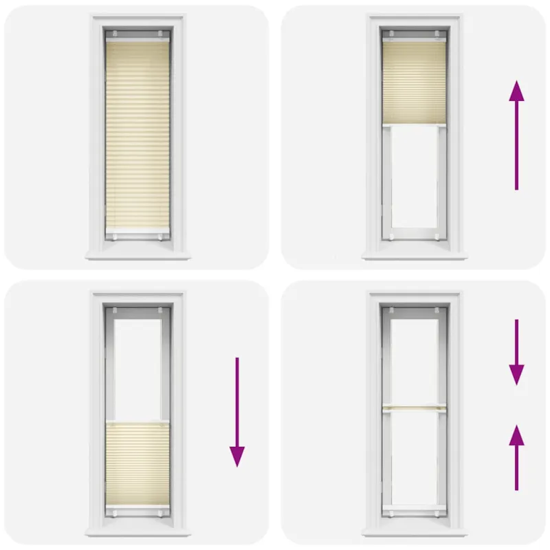 Plisuotas Blind Cream 40x100 cm Audinio plotis 39,4 cm