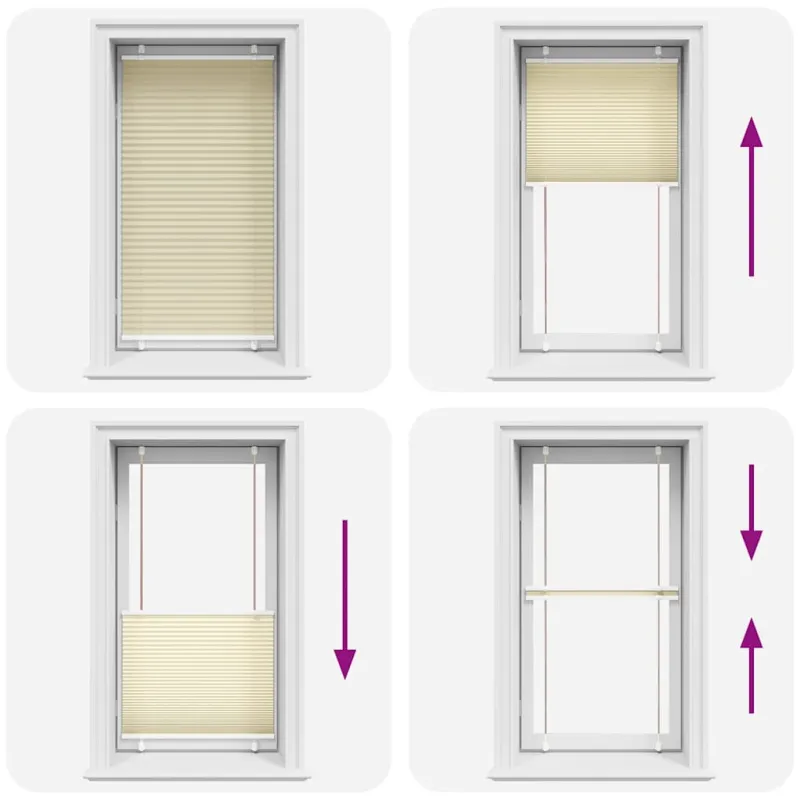 Plisuotas Blind Cream 80x100 cm Audinio plotis 79,4 cm