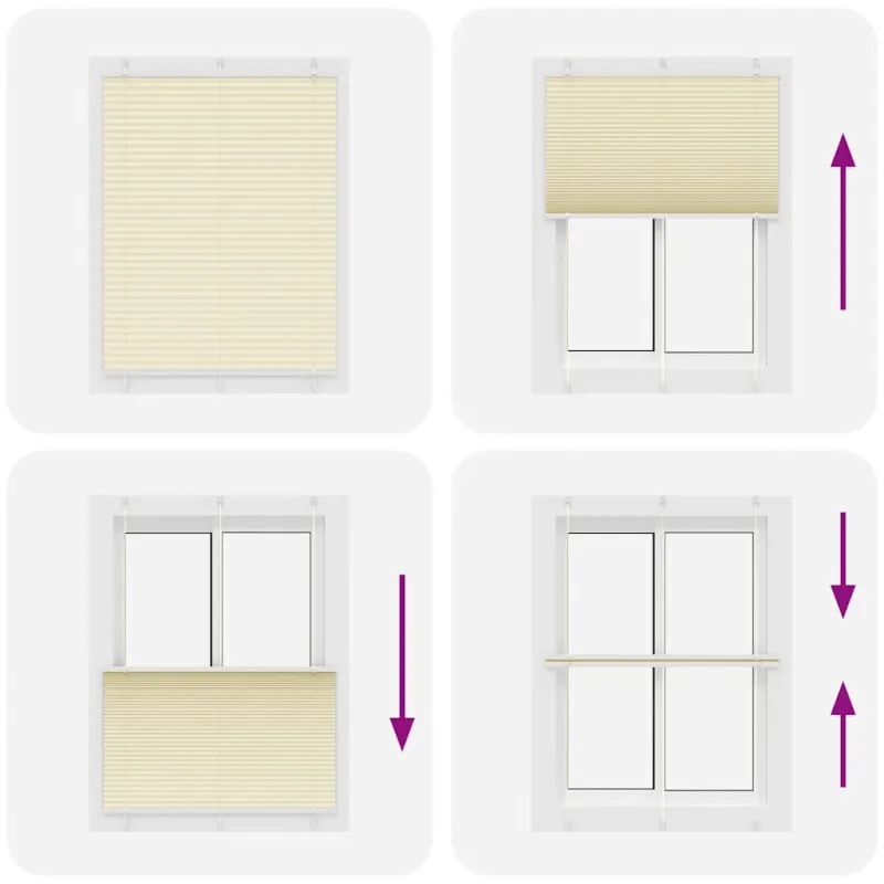 Plisuotas Blind Cream 110x100 cm Audinio plotis 109,4 cm