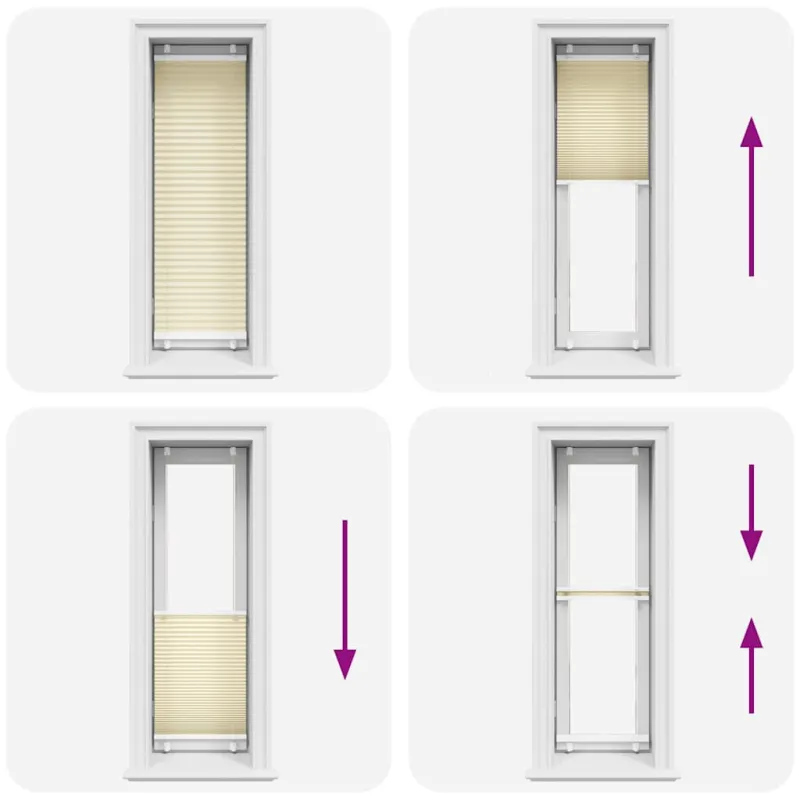 Plisuotas Blind Cream 40x150 cm Audinio plotis 39,4 cm