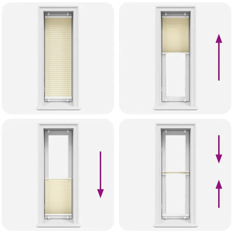 Plisuotas Blind Cream 45x150 cm Audinio plotis 44,4 cm