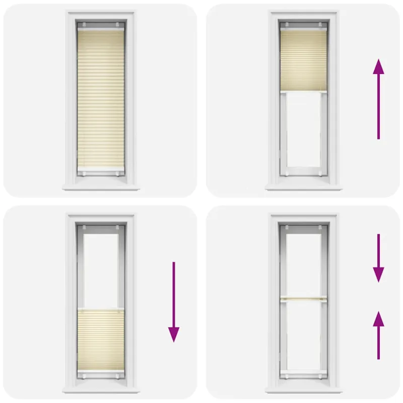 Plisuotas Blind Cream 50x150 cm Audinio plotis 49,4 cm