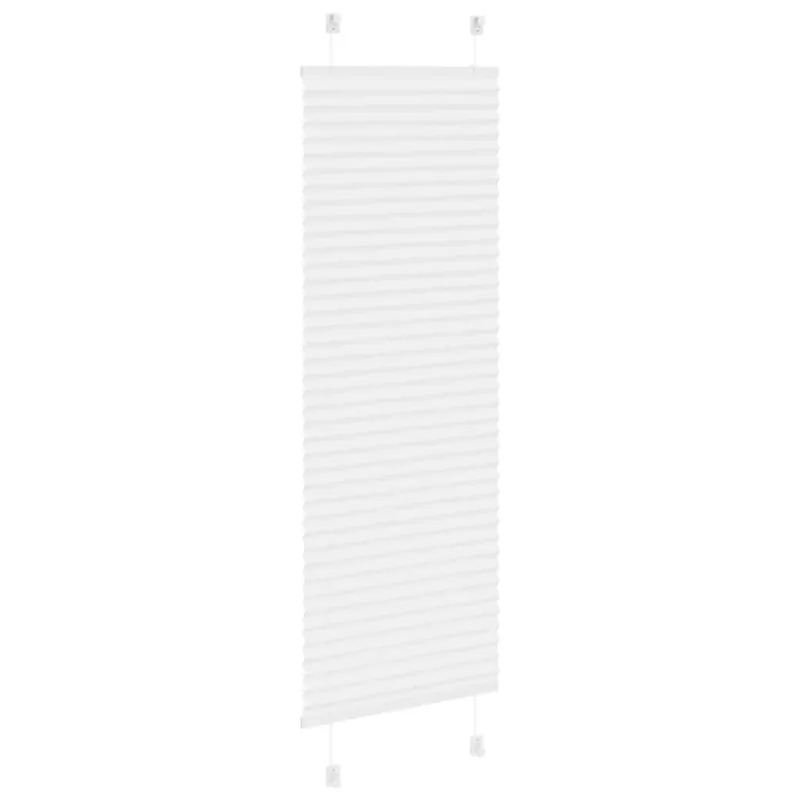 Plisuota žaliuze balta 45x150 cm audinio plotis 44,4 cm