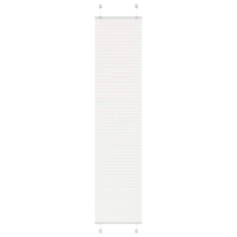 Plisuota žaliuze balta 40x200 cm audinio plotis 39,4 cm