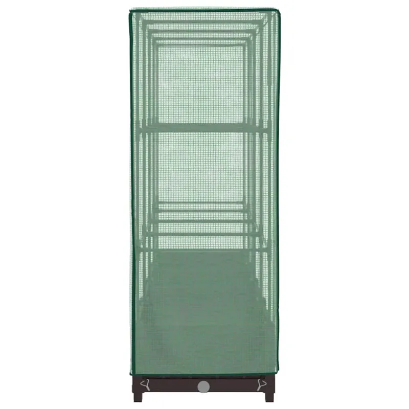 Pakelta lysvė su šiltnamio dangčiu, 160x40x123cm