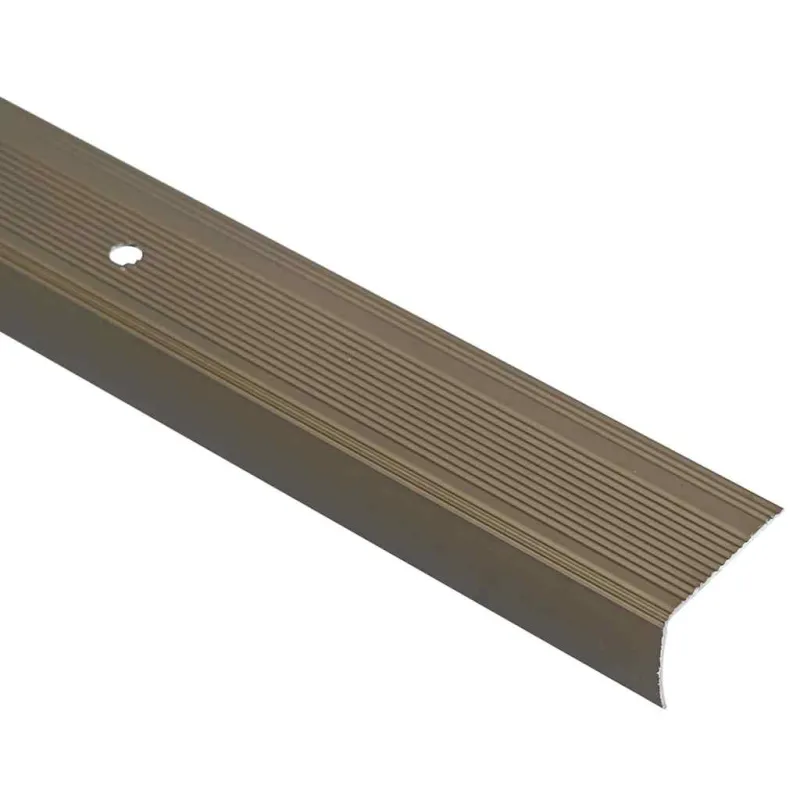 Laiptų profiliai 10 pcs Ruda 67 x 3 x 2 cm Aliuminis