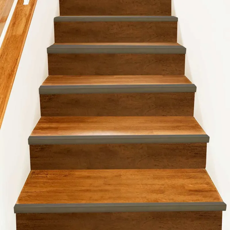Laiptų profiliai 10 pcs Ruda 67 x 3 x 2 cm Aliuminis