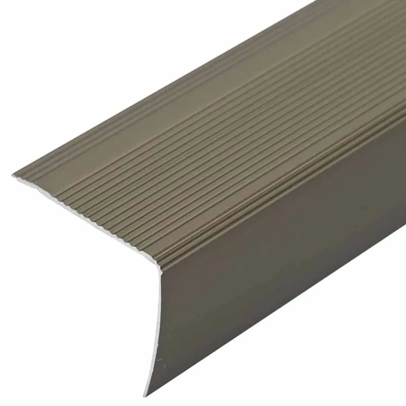 Laiptų profiliai 10 pcs šampano 67 x 3 x 2 cm Aliuminis