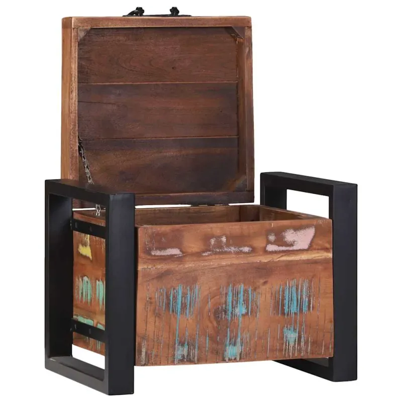 Saugojimo dėžės 40 x 30 x 30 cm Perdirbtos medienos masyvas