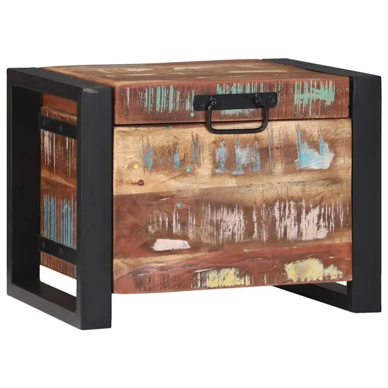 Saugojimo dėžės 40 x 30 x 30 cm Perdirbtos medienos masyvas