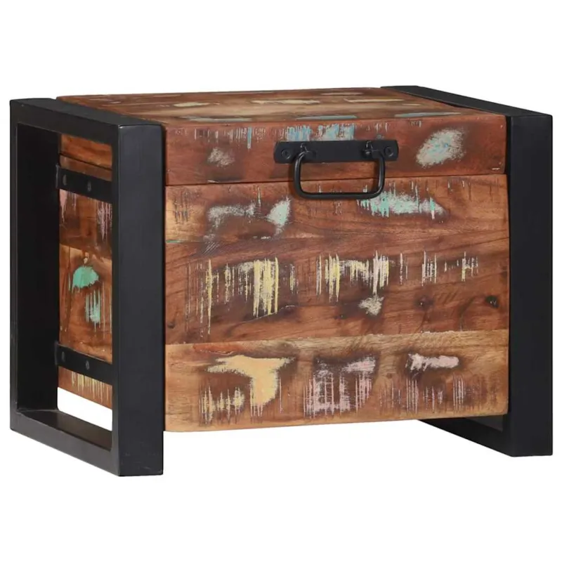 Saugojimo dėžės 40 x 30 x 30 cm Perdirbtos medienos masyvas