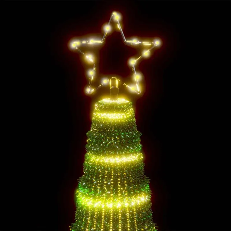 LED Kalėdų eglutė 475 LED Šiltai balta 247 cm