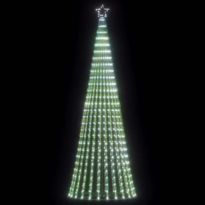 LED Kalėdų eglutė 475 LED Šalta Balta 247 cm