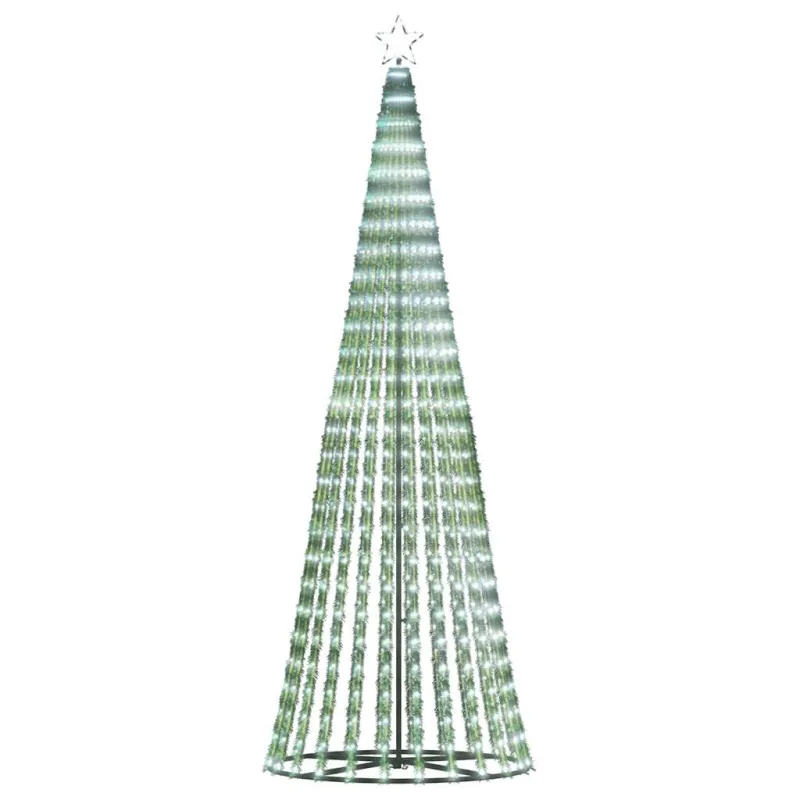 LED Kalėdų eglutė 475 LED Šalta Balta 247 cm