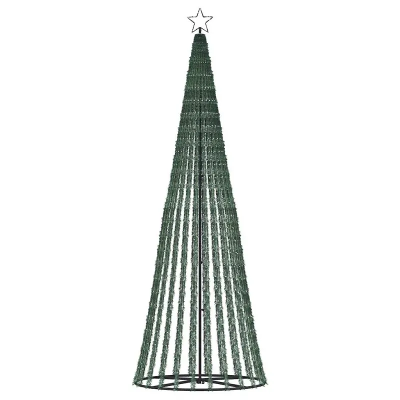 LED Kalėdų eglutė 475 LED Šalta Balta 247 cm