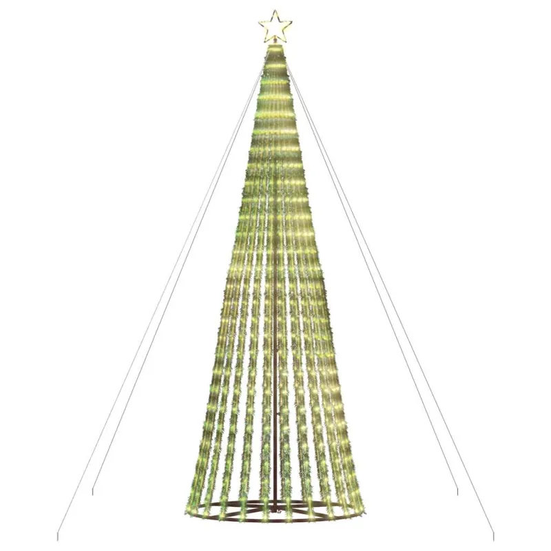 LED Kalėdų eglutė 1028 LEDs Šilta Balta 403 cm
