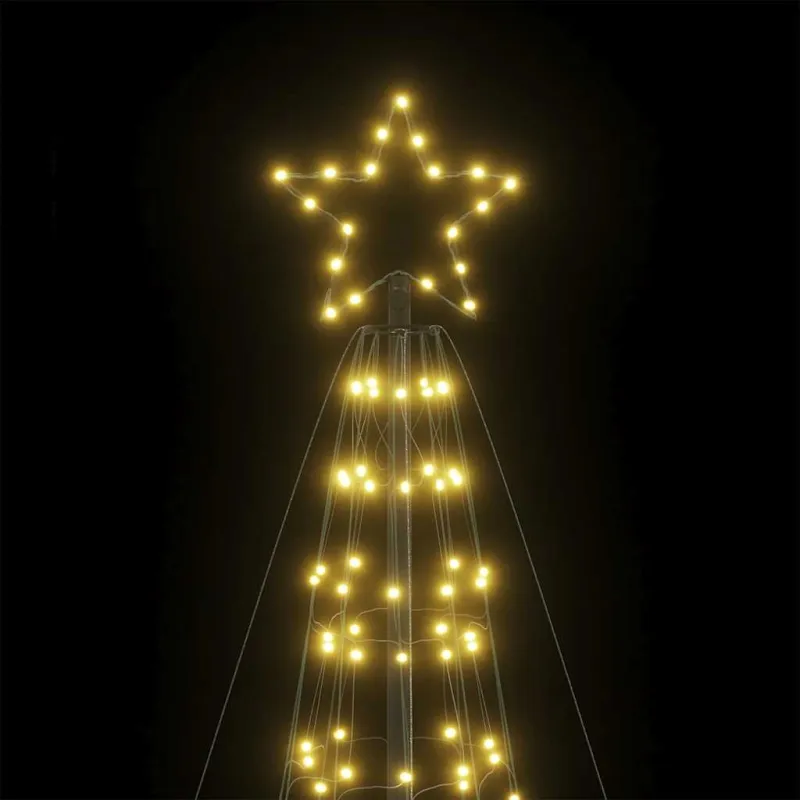 LED Kalėdų eglutė su smaigaliais 1534 LED Šiltai balta 500 cm