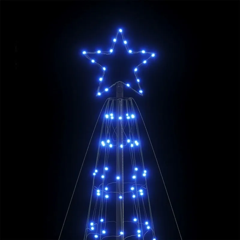 LED Kalėdų eglutė su smaigaliais 1534 LED Mėlyna 500 cm
