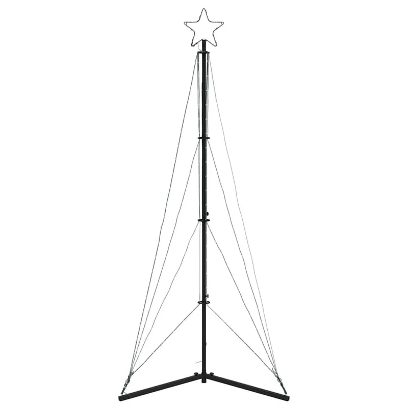 LED Kalėdų eglutė 363 LEDs Šilta Balta 182 cm