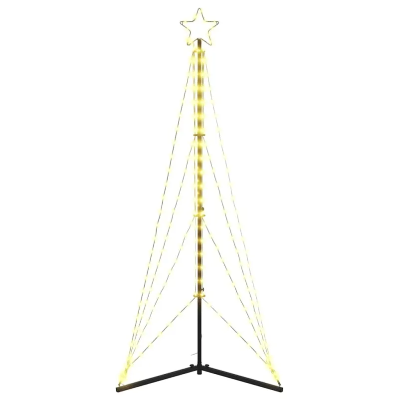 LED Kalėdų eglutė 363 LEDs Šilta Balta 182 cm