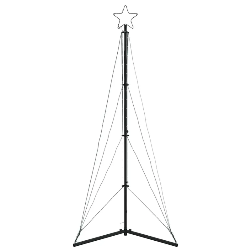 LED Kalėdų eglutė 363 LEDs Šalta Balta 182 cm