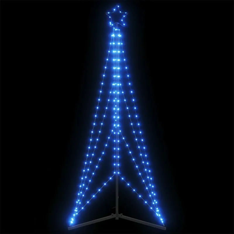 LED Kalėdų eglutė 363 LED Mėlyna 182 cm