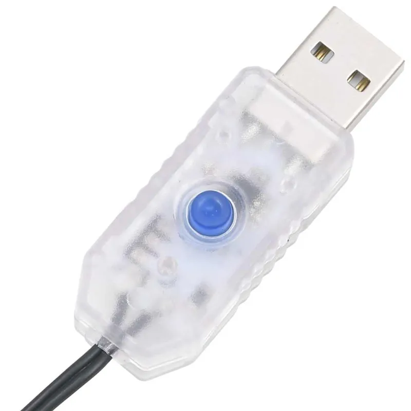 LED Kalėdų eglutė 363 LED Mėlyna 182 cm