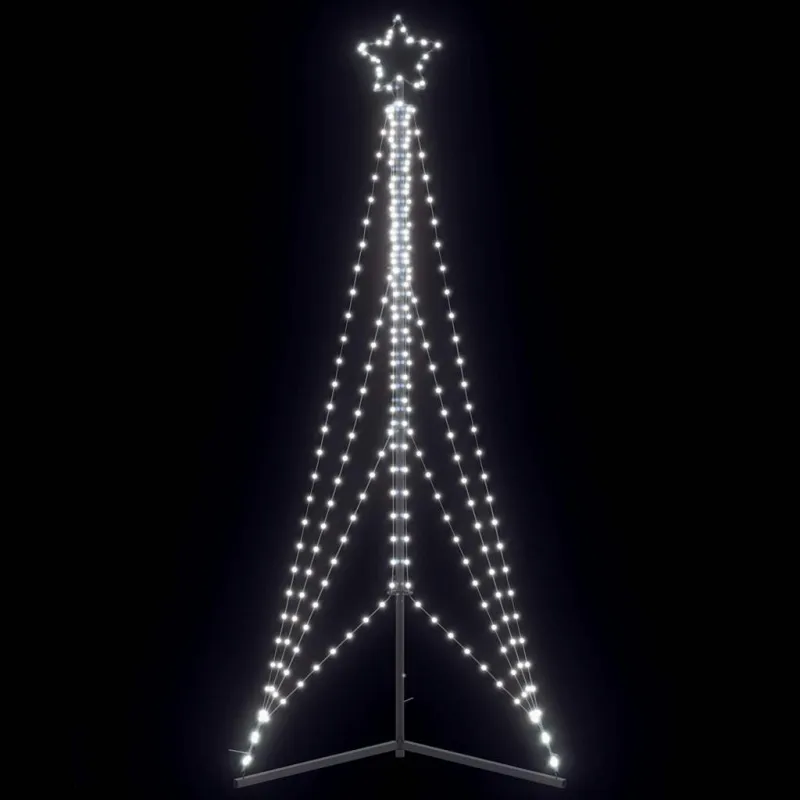 LED Kalėdų eglutė 483 LED Šalta Balta 240 cm
