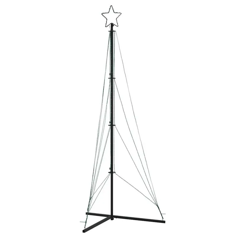 LED Kalėdų eglutė 483 LED Šalta Balta 240 cm
