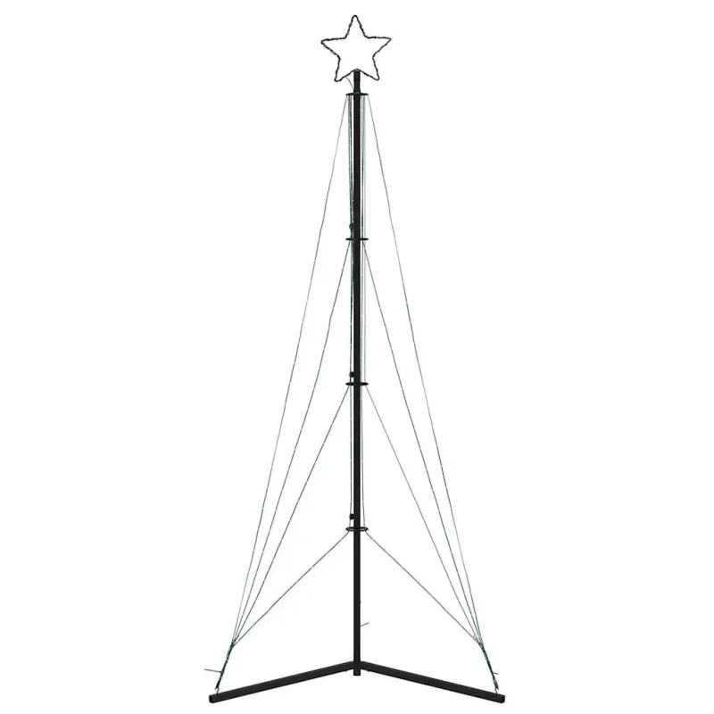 LED Kalėdų eglutė 483 LED Šalta Balta 240 cm