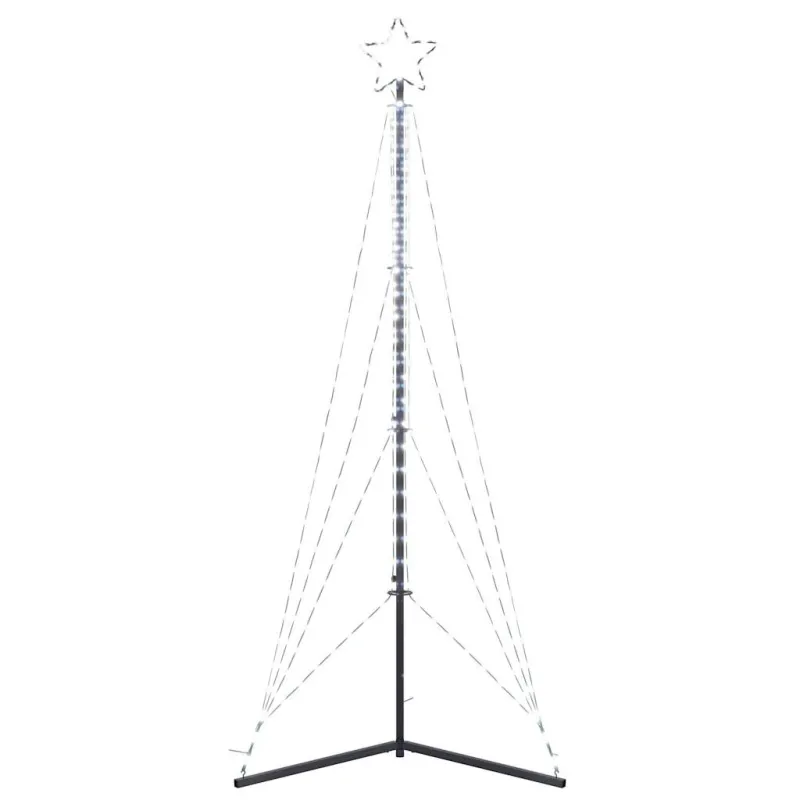 LED Kalėdų eglutė 483 LED Šalta Balta 240 cm