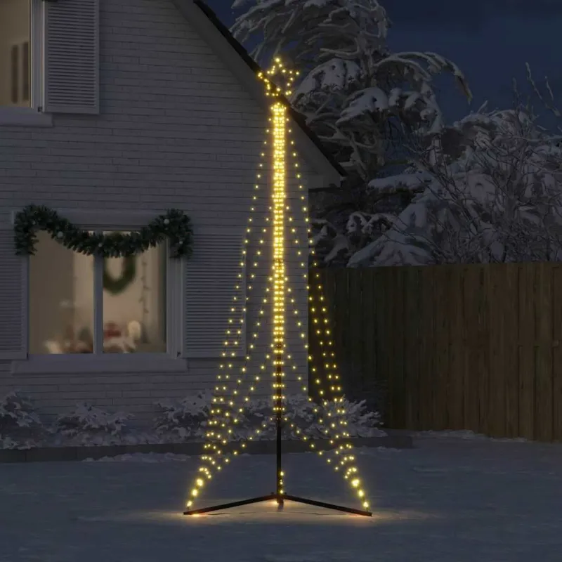 LED Kalėdų eglutė 525 LEDs Šilta Balta 302 cm
