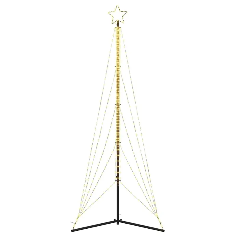 LED Kalėdų eglutė 525 LEDs Šilta Balta 302 cm