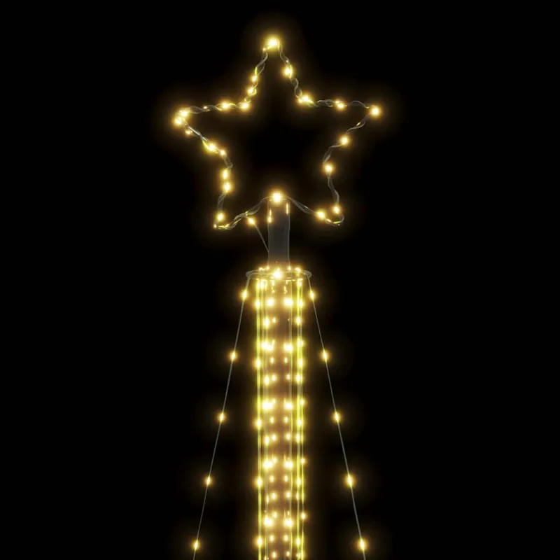 LED Kalėdų eglutė 525 LEDs Šilta Balta 302 cm