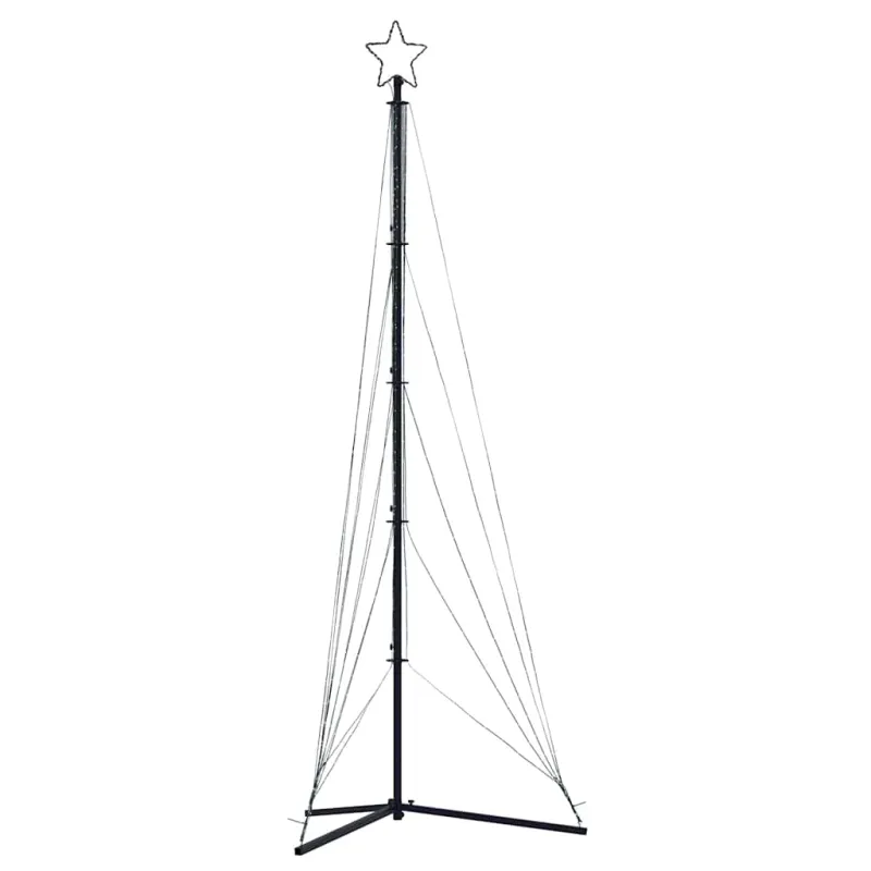 LED Kalėdų eglutė 525 LED Šalta Balta 302 cm