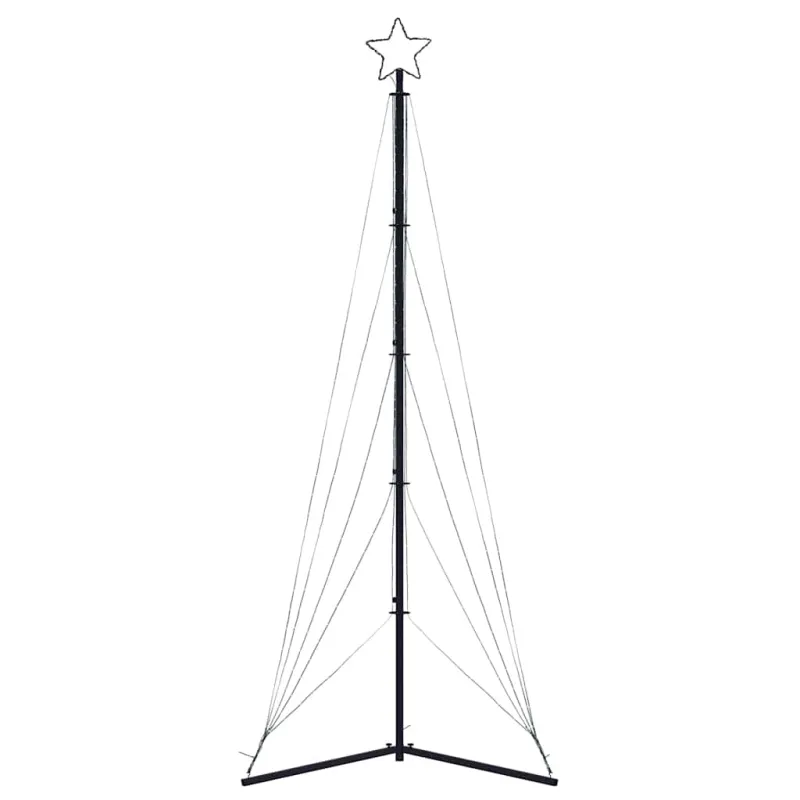 LED Kalėdų eglutė 525 LED Šalta Balta 302 cm