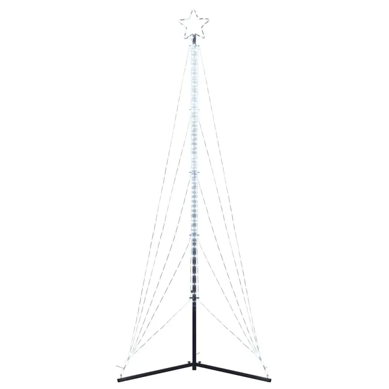 LED Kalėdų eglutė 525 LED Šalta Balta 302 cm