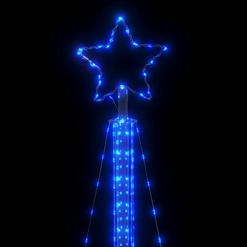 LED Kalėdų eglutė 525 LED Mėlyna 302 cm